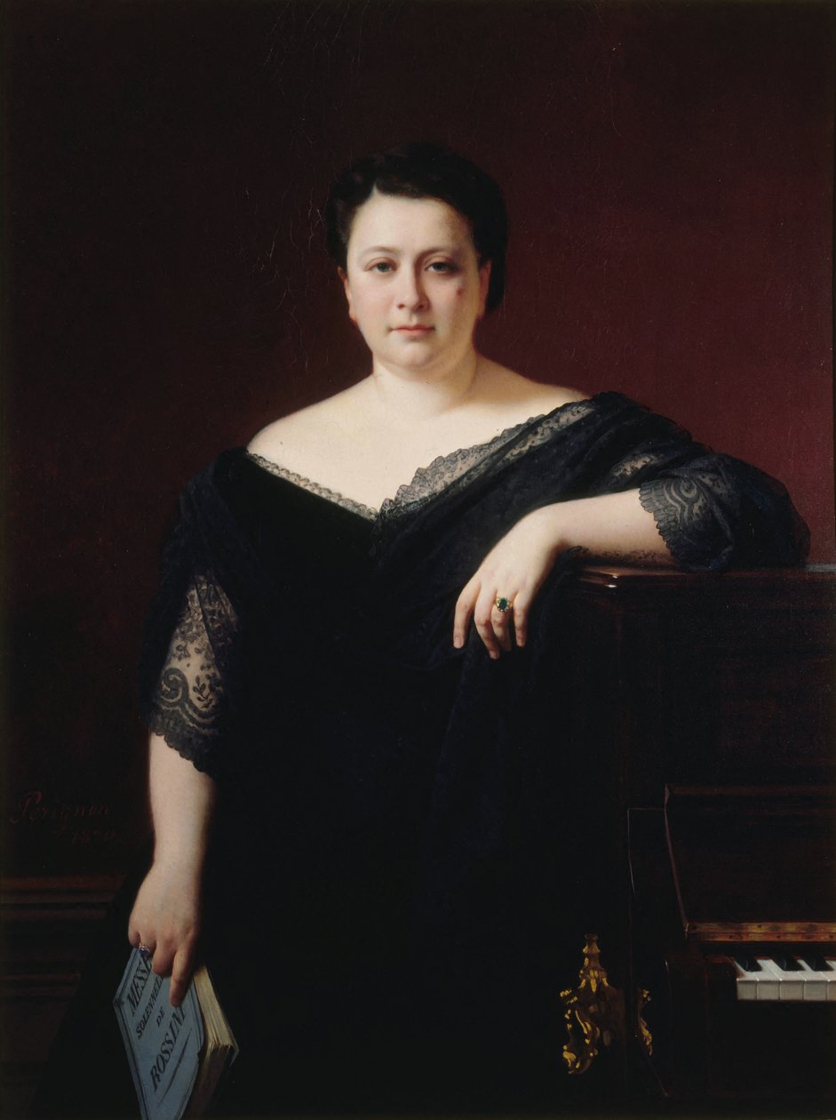Portrett av operasangerinnen Marietta Alboni 1826-1894, 1870. av Alexis Joseph Perignon