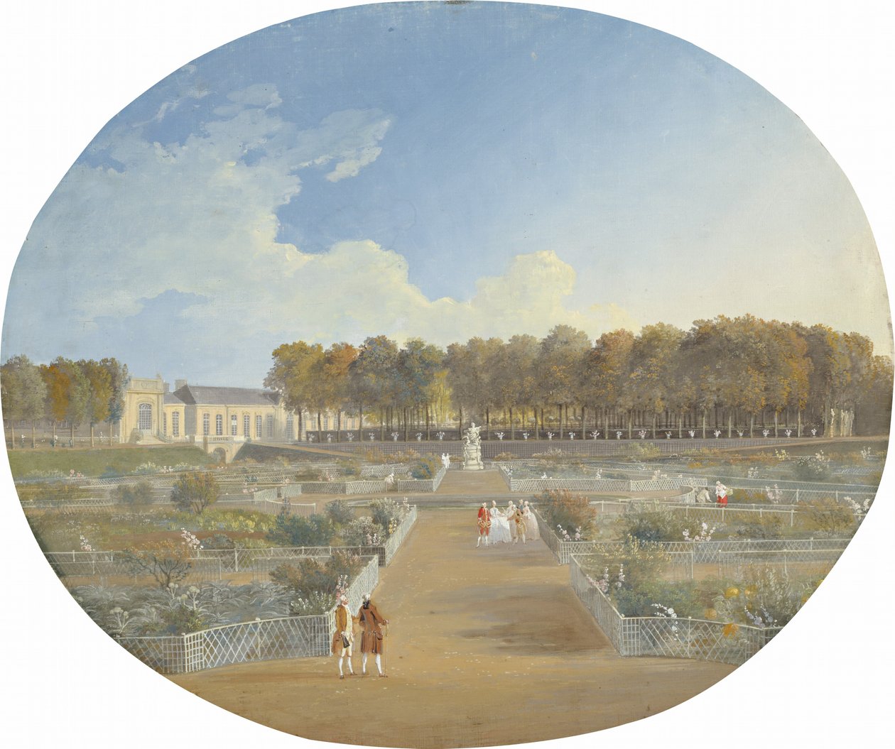 Grønnsakshagen til Hotel de Valentinois i Passy av Alexis Nicolas Perignon the Elder