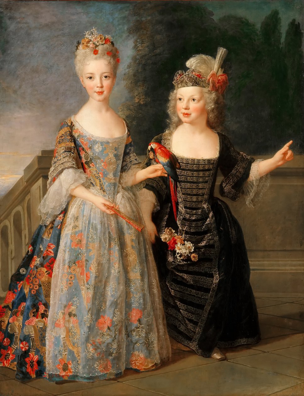 Catherine-Eléonore-Eugènie de Béthisy, fremtidig prinsesse av Montauban, og hennes bror Eugène de Béthi av Alexis Simon Belle