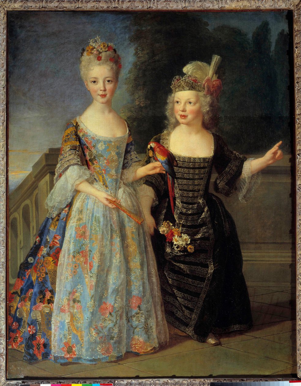 Portrett av Catherine Eleonore Eugenie de Bethisy (1707-1767), fremtidig prinsesse av Montauban og hennes bror Eugene Eleonore (1709-1781), fremtidig markis av Mezieres, mellom 1713 og 1715. Maleri av Alexis Simon Belle (1674-1734) av Alexis Simon Belle