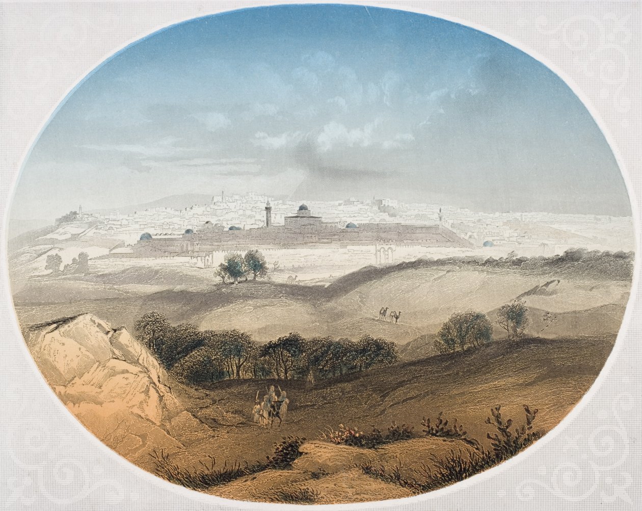 Jerusalem, gravert av Albert Henry Payne (1812-1902) frontispice til 