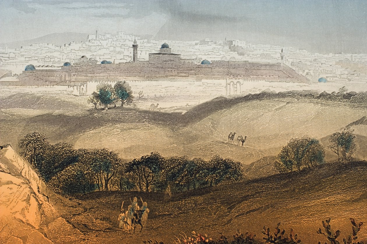 Jerusalem, gravert av Albert Henry Payne (1812-1902) frontispice til 