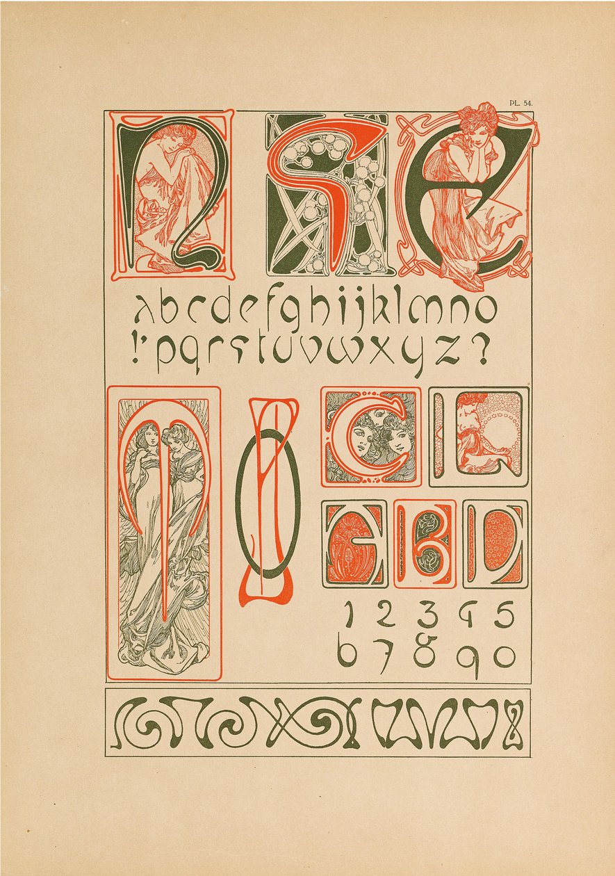 Dekorative dokumenter, 1902. av Alfons Marie Mucha