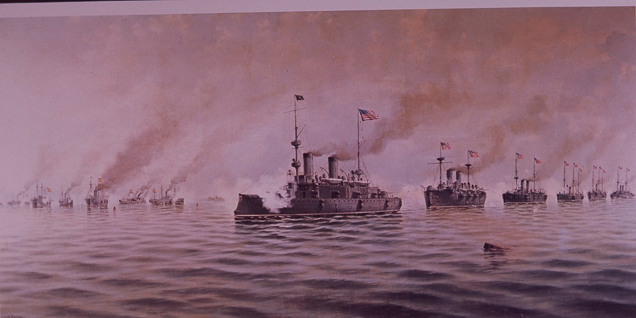Spansk-amerikansk krig 1898, slaget ved Manila Bay av Alfonso Sanz
