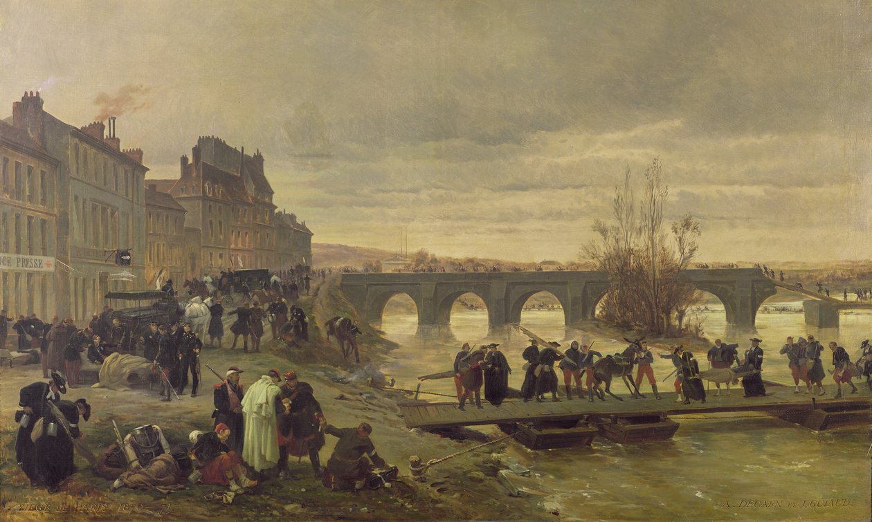 Ambulance de la Presse i Joinville under beleiringen av Paris av Alfred Charles Ferdinand Decaen
