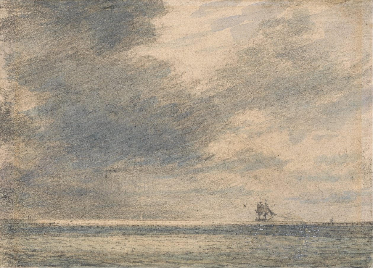 Kvelden til sjøs av Alfred Abram Constable