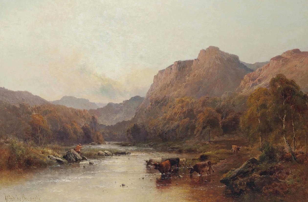Bekken ved Castle Campbell av Alfred de Breanski