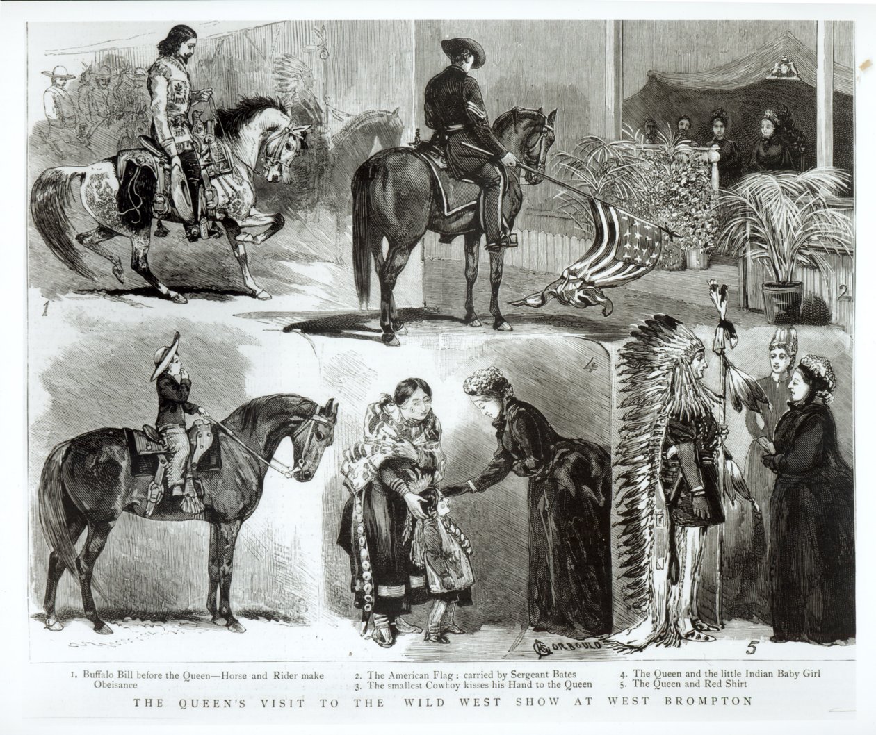 Dronningens besøk til Wild West Show i West Brompton, 1887 av Alfred Chantrey Corbould