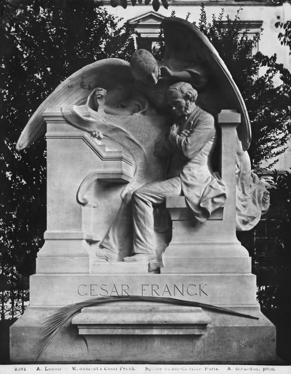 Monument til Cesar Franck, plassen St. Clotilde, 1891 (marmor) (se også 76561, 76562) av Alfred Charles Lenoir