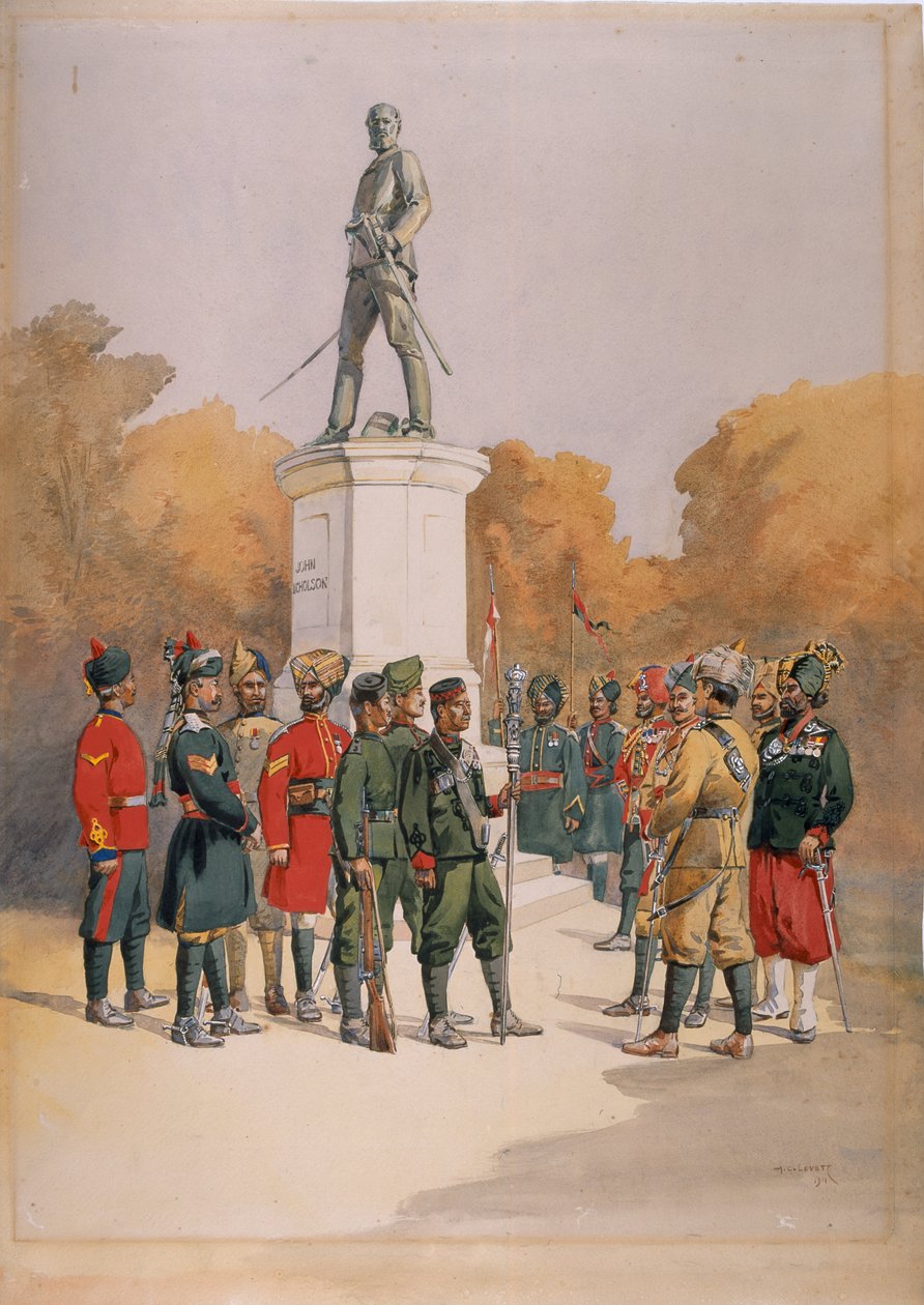Korps til stede ved beleiringen og angrepet i Delhi, 1857, 1911 av Alfred Crowdy Lovett