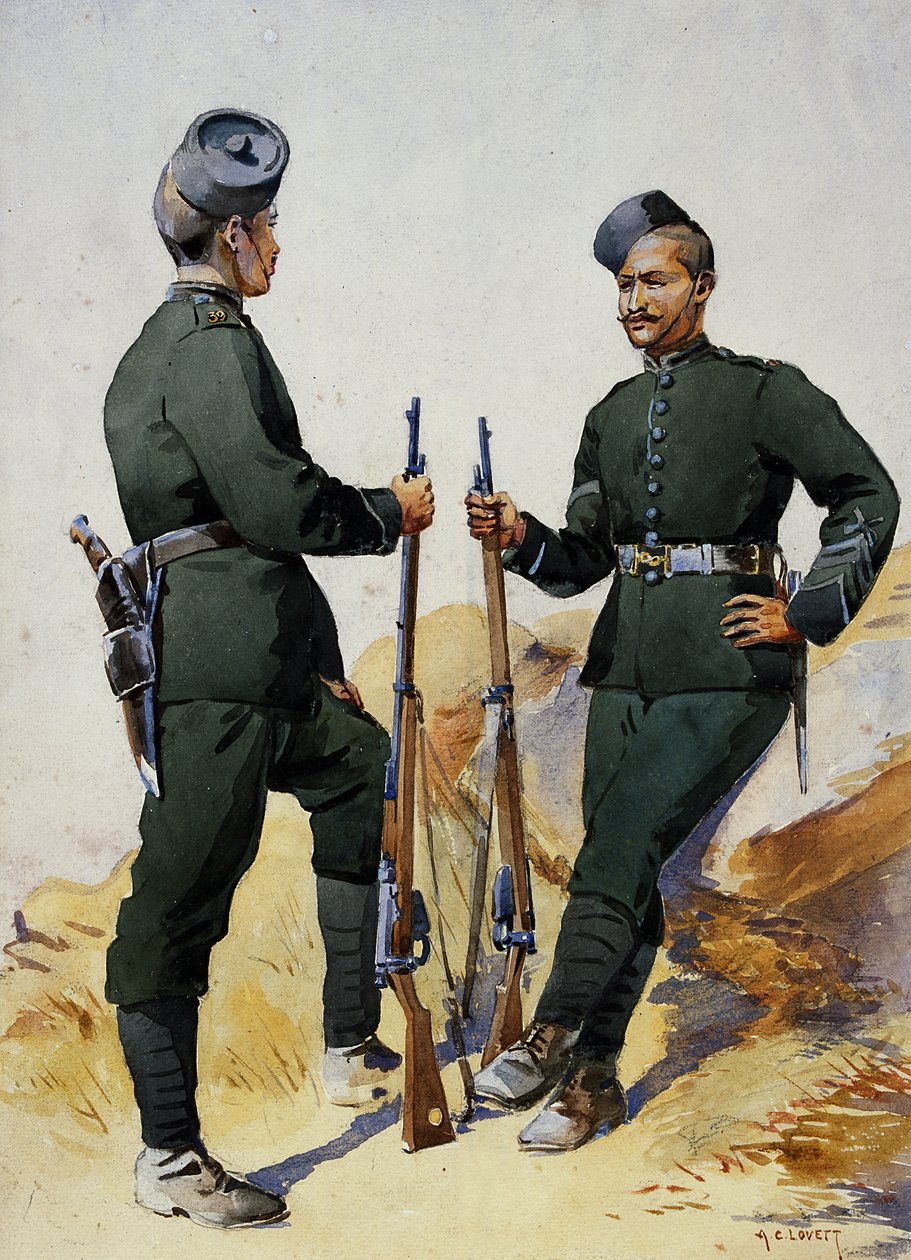 Soldiers of the 39th Garwhal Rifles, Garwhalis, illustrasjon for 