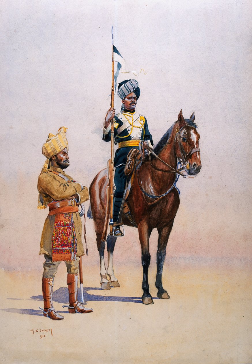 Soldiers of the Mysore Transport Corps, illustrasjon fra 