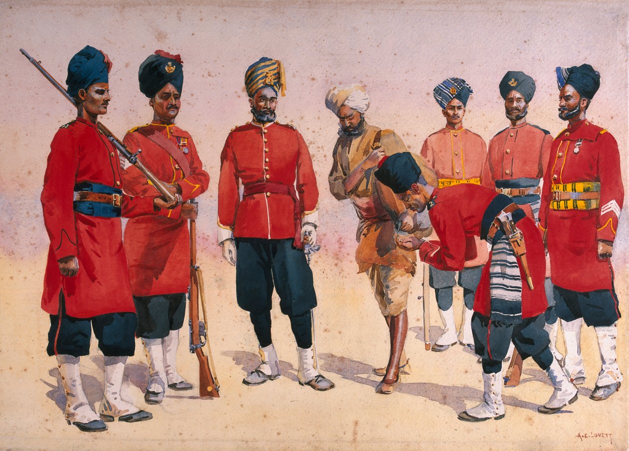 Soldiers of the Rajput Regiment, illustrasjon for 