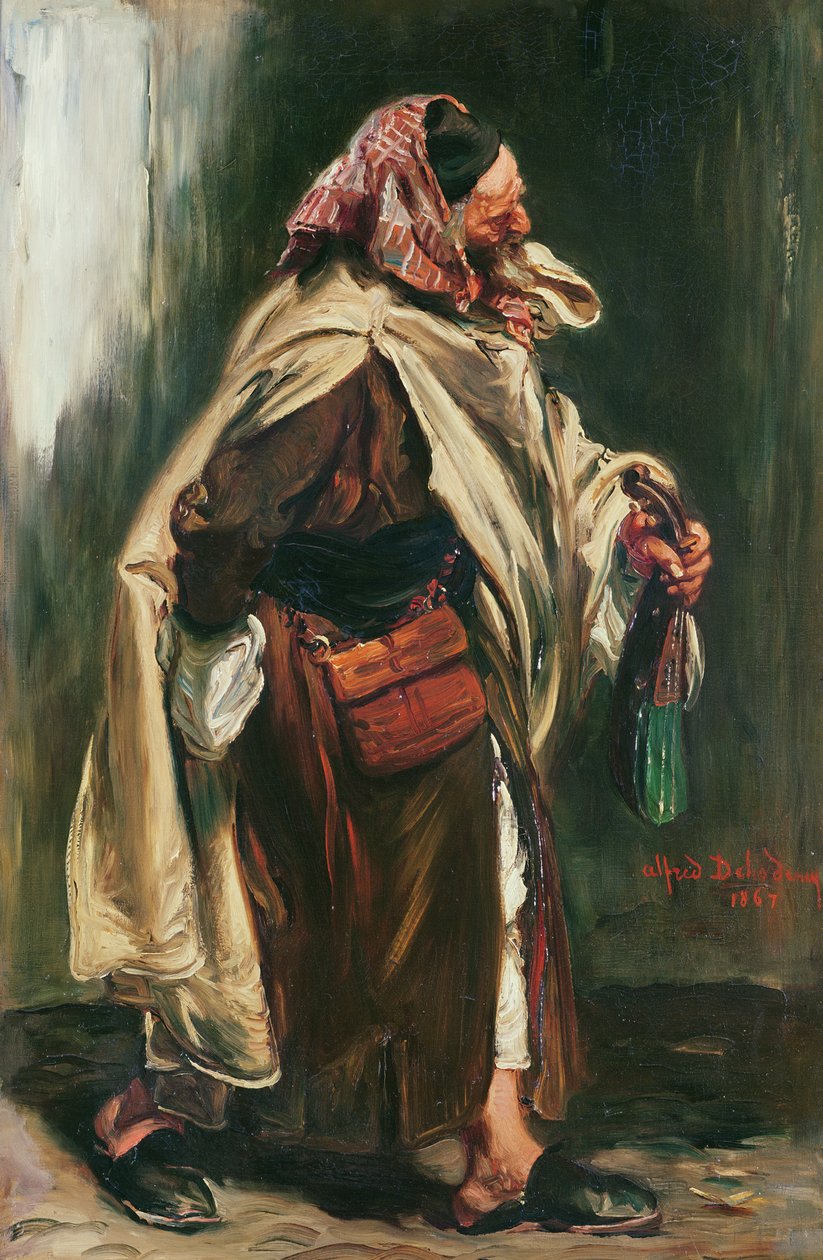 Eldre marokkansk jøde, 1867 av Alfred Dehodencq