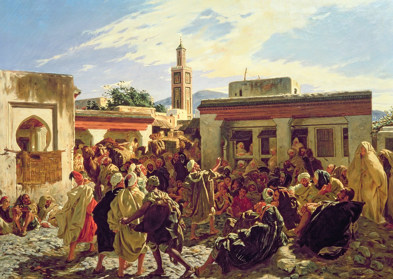 Den marokkanske historiefortelleren, 1877 av Alfred Dehodencq