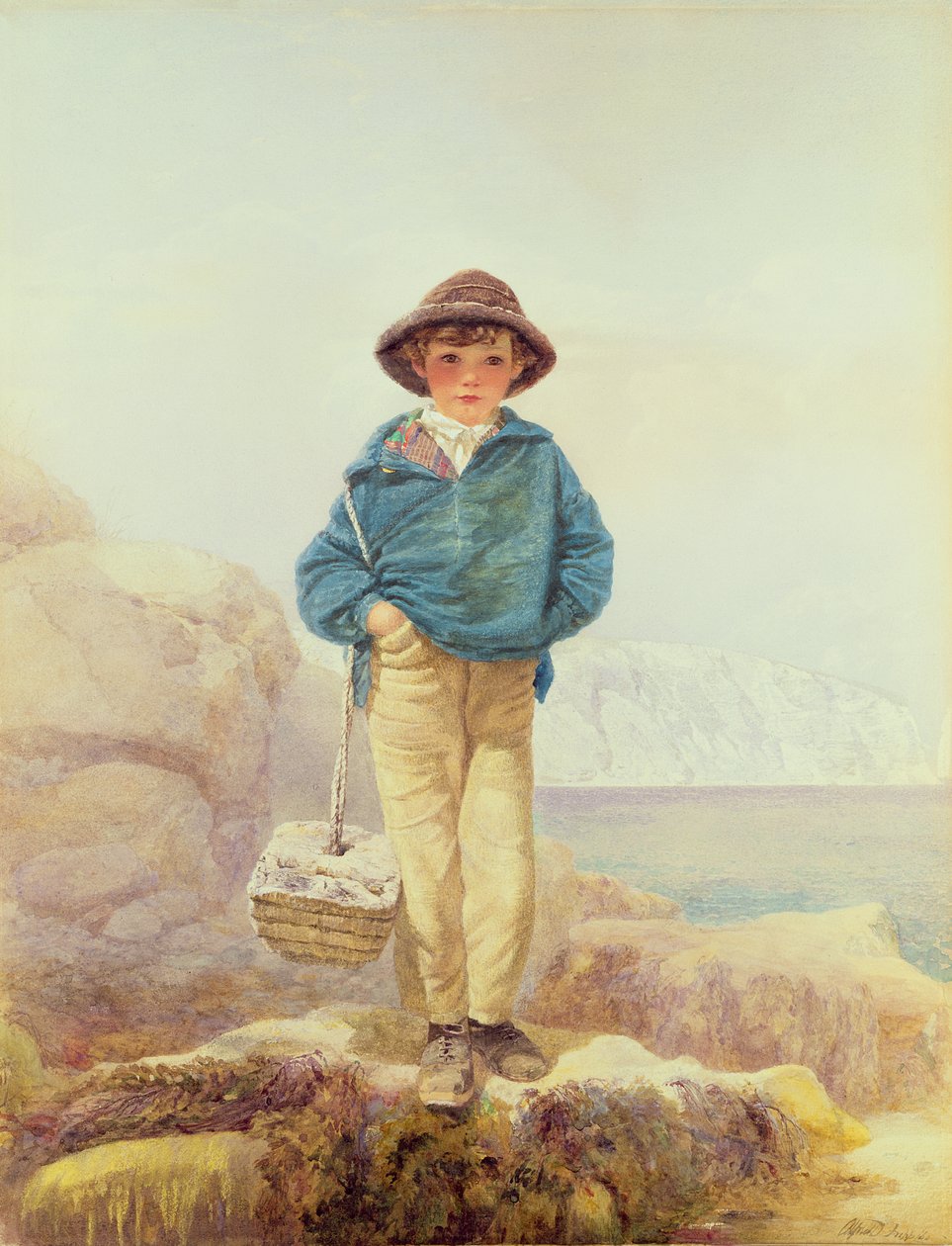 Young England - A Fisher Boy av Alfred Downing Fripp