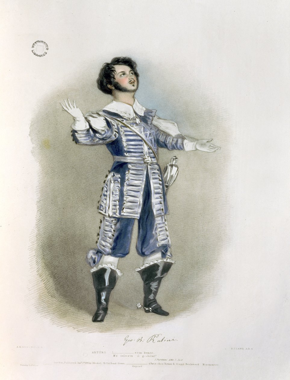 Giovanni Battista Rubini (1794-1854) som Arturo i 