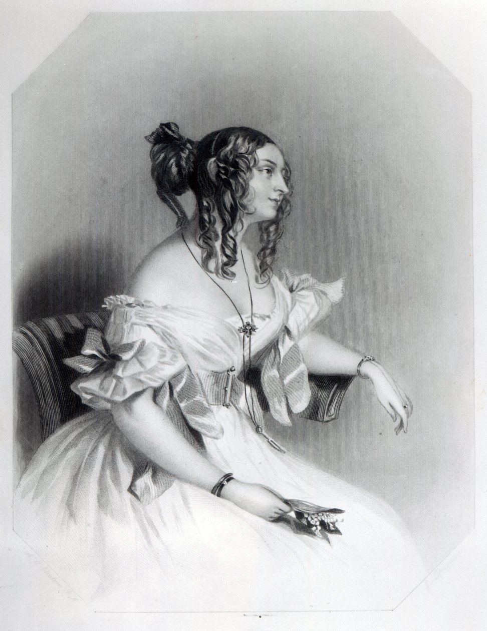 Teresa, grevinne Guiccioli av Alfred Edward Chalon