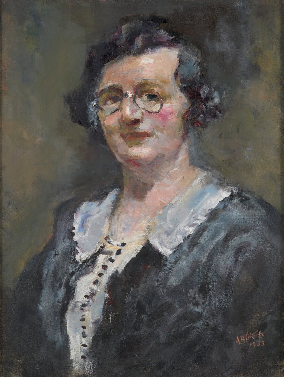 Portrett av frøken I. Robertson av Alfred Henry O Keefe