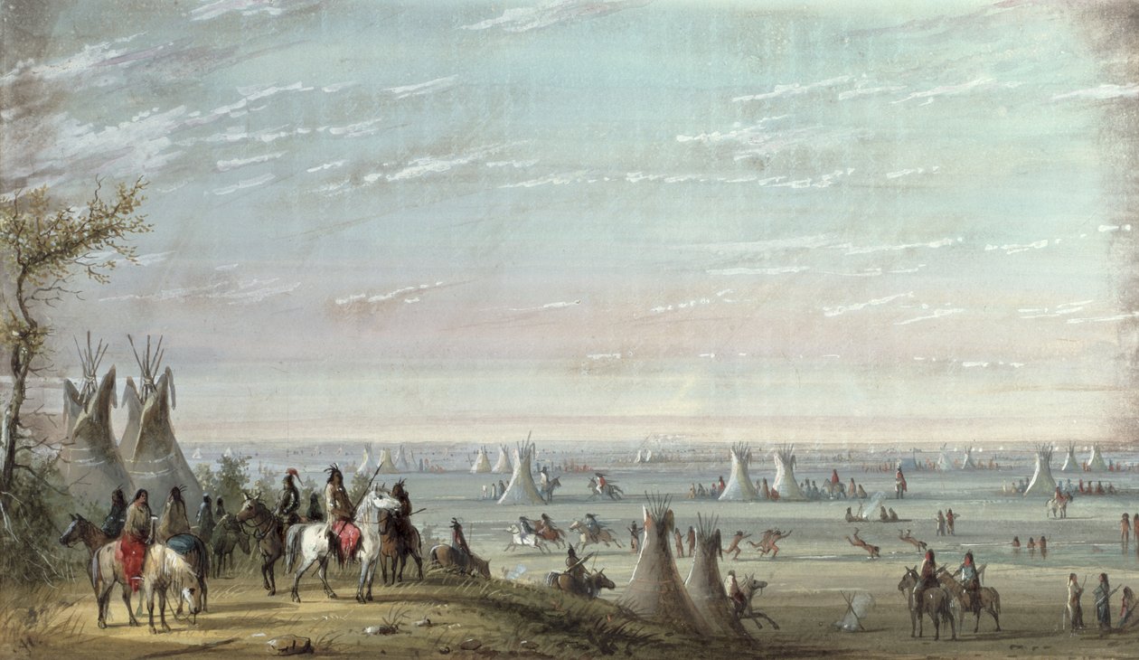 Rendezvous, 1837 av Alfred Jacob Miller