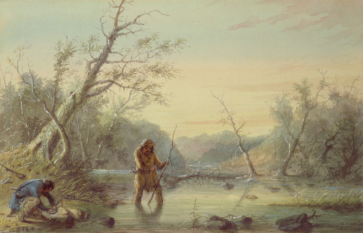 Trapping Beaver, 1858 av Alfred Jacob Miller