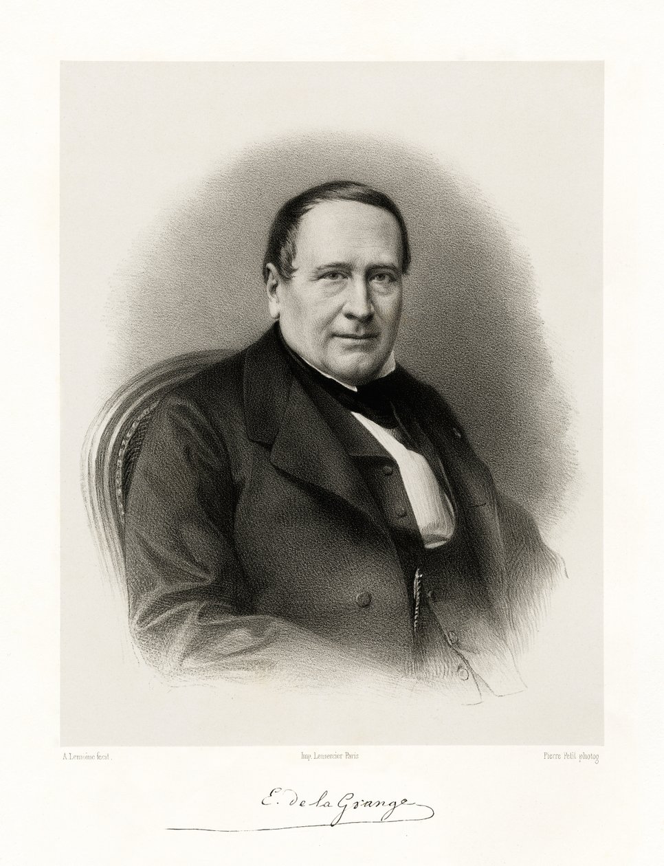 Adélaide Èdouard Le Lièvre de La Grange, 1865-66 av Alfred Lemoine