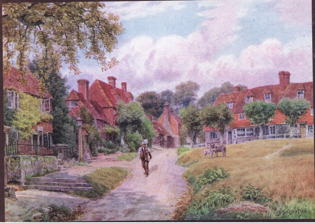Groombridge, Kent, fra The Cottages and the Village Life of Rural England utgitt av Dent & Sons Limited, 1912 av Alfred Robert Quinton