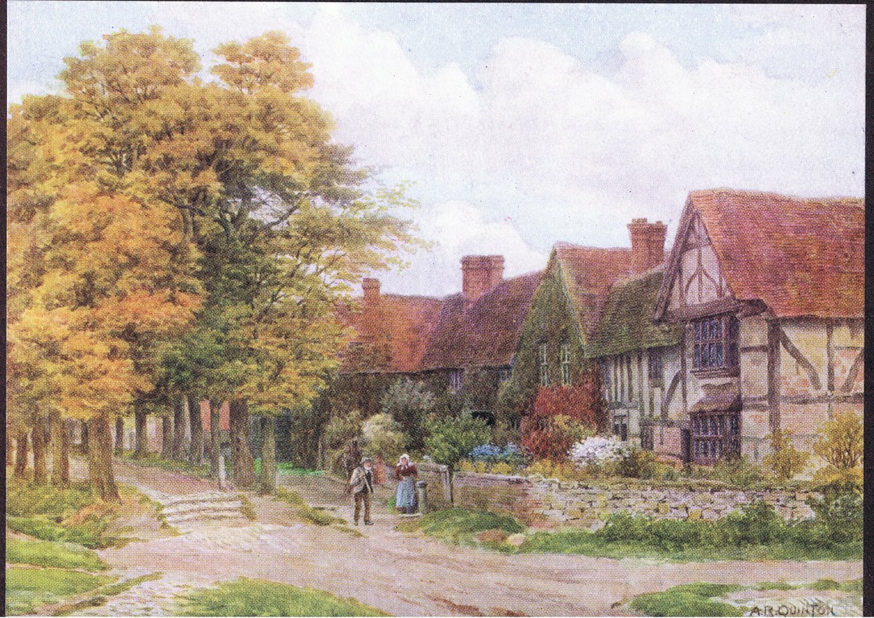 The Priory, Steventon, Berkshire, fra The Cottages and the Village Life of Rural England utgitt av Dent & Sons Limited, 1912 av Alfred Robert Quinton