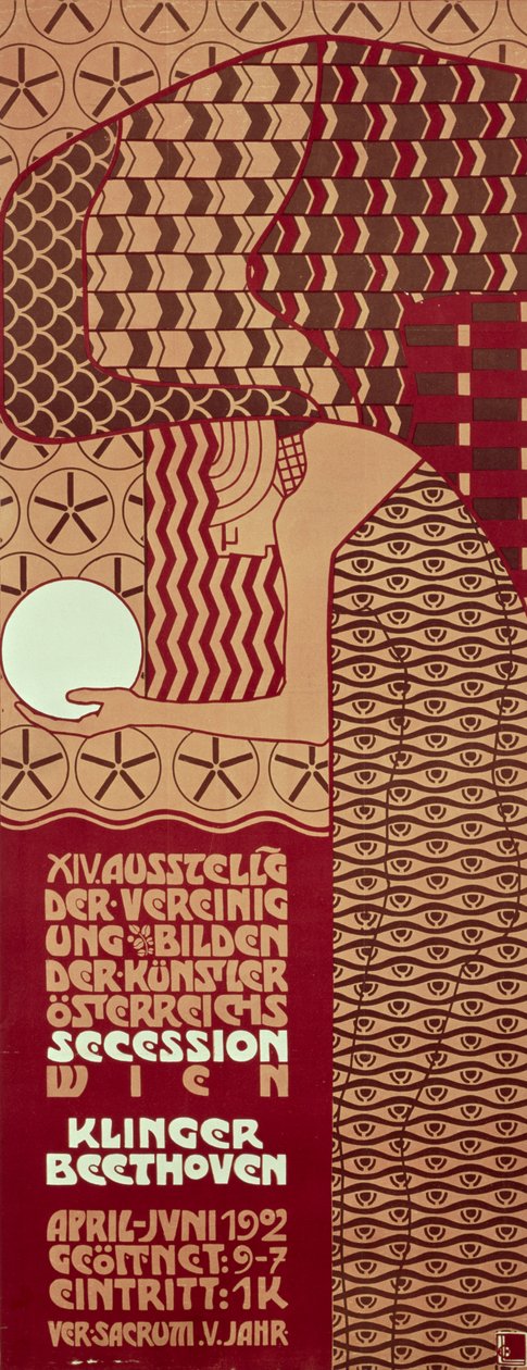 Plakat for den 14. utstillingen av Vienna Secession, 1902 av Alfred Roller