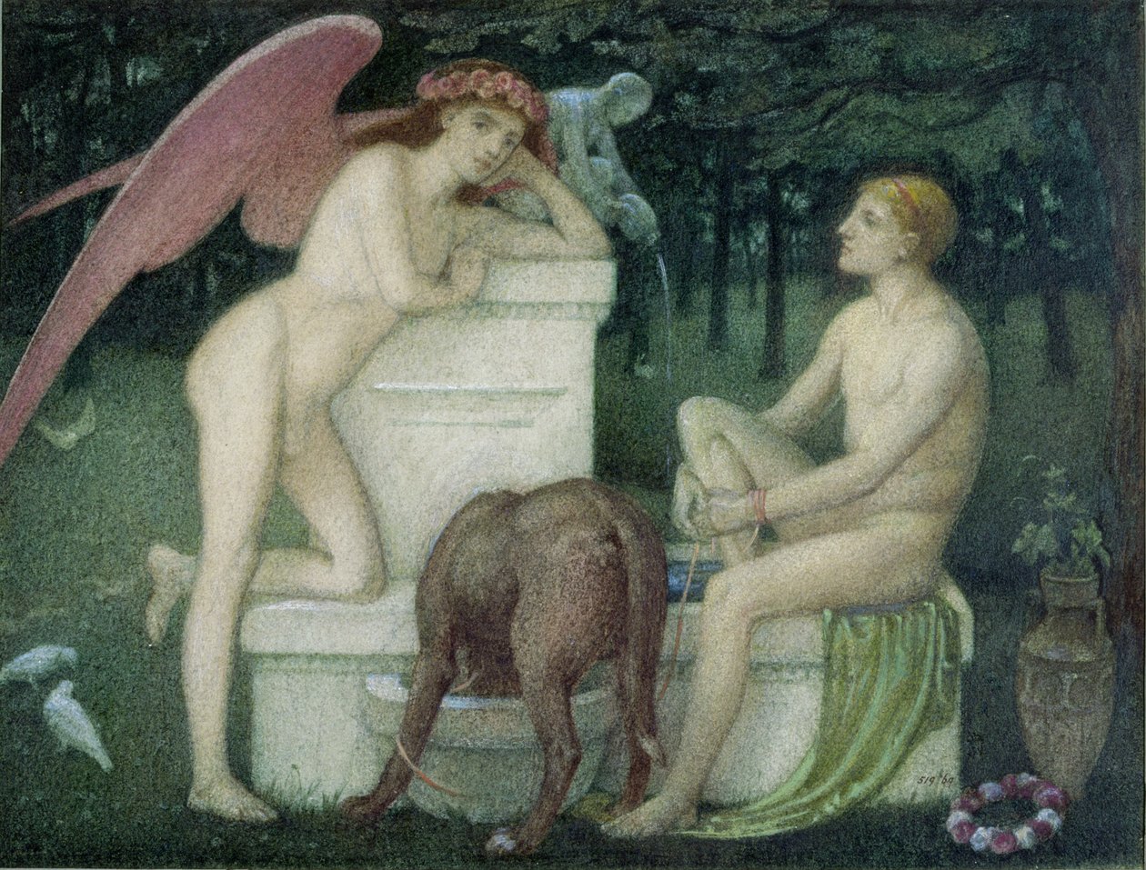 Eros og Ganymedes av Alfred Sacheverell Coke