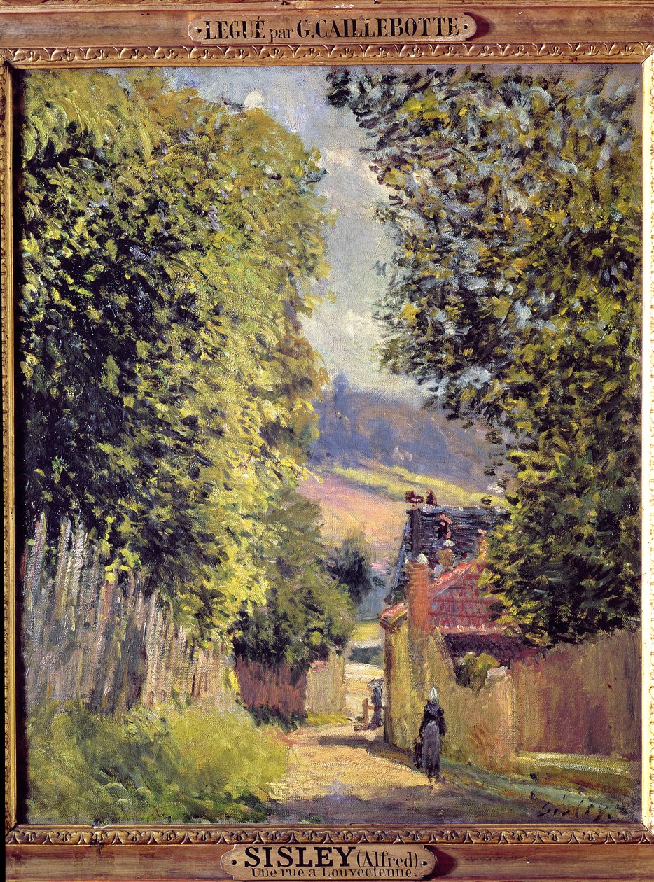 En vei i Louveciennes, 1883 av Alfred Sisley