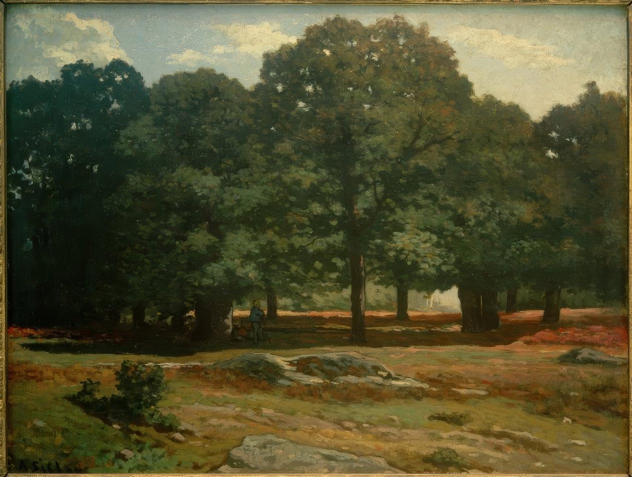 Allée des Châtaigniers ved Celle Saint-Cloud av Alfred Sisley