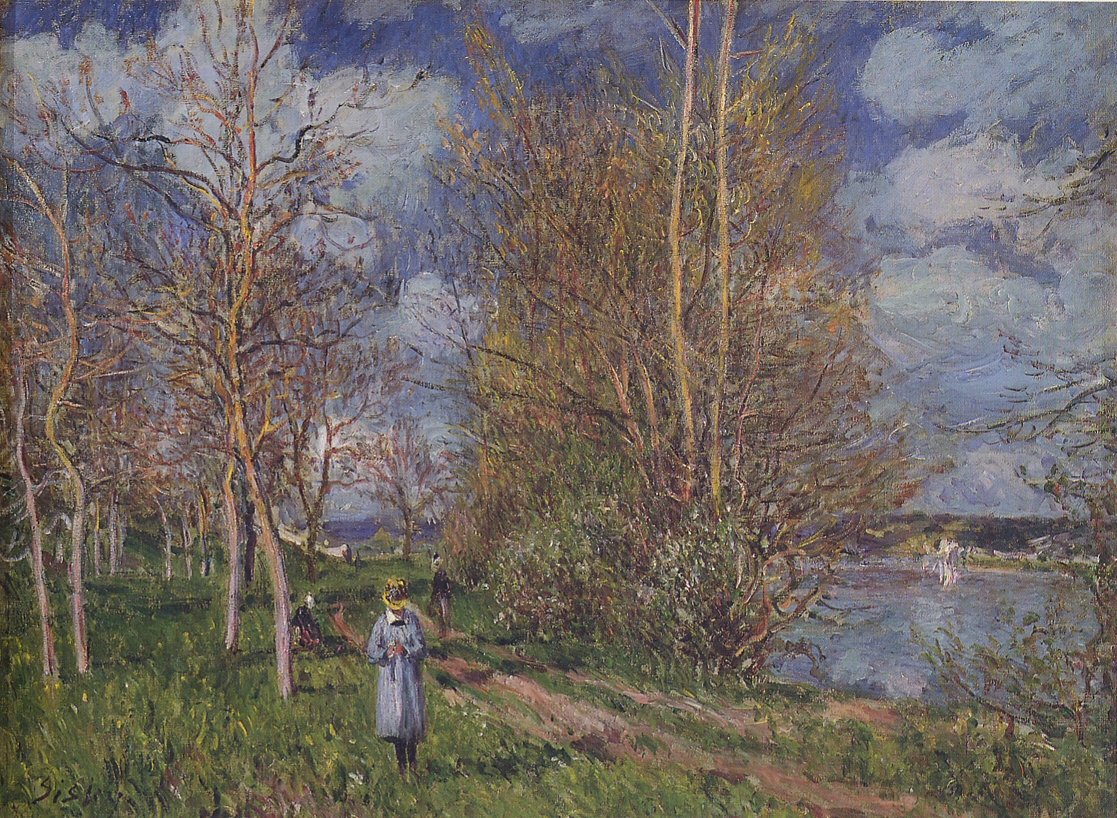 De små engene om våren av Alfred Sisley