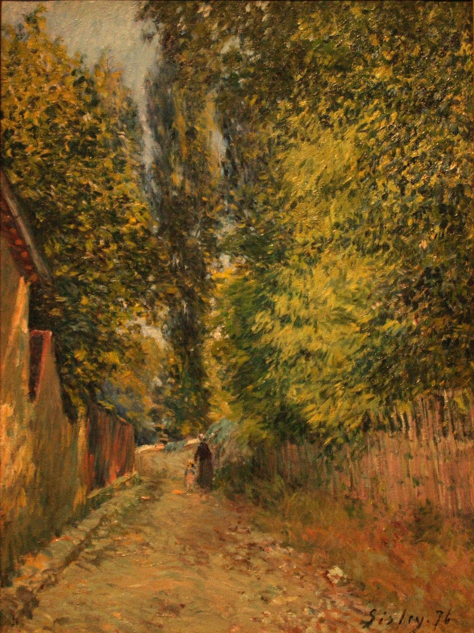Omgivelsene til Louveciennes av Alfred Sisley