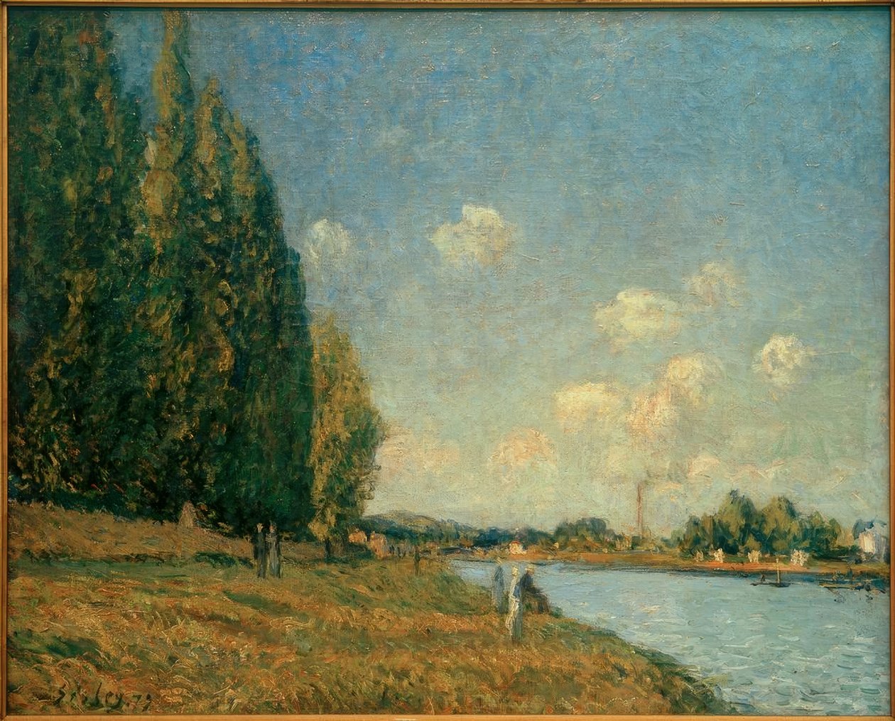 Seinen ved Billancourt av Alfred Sisley