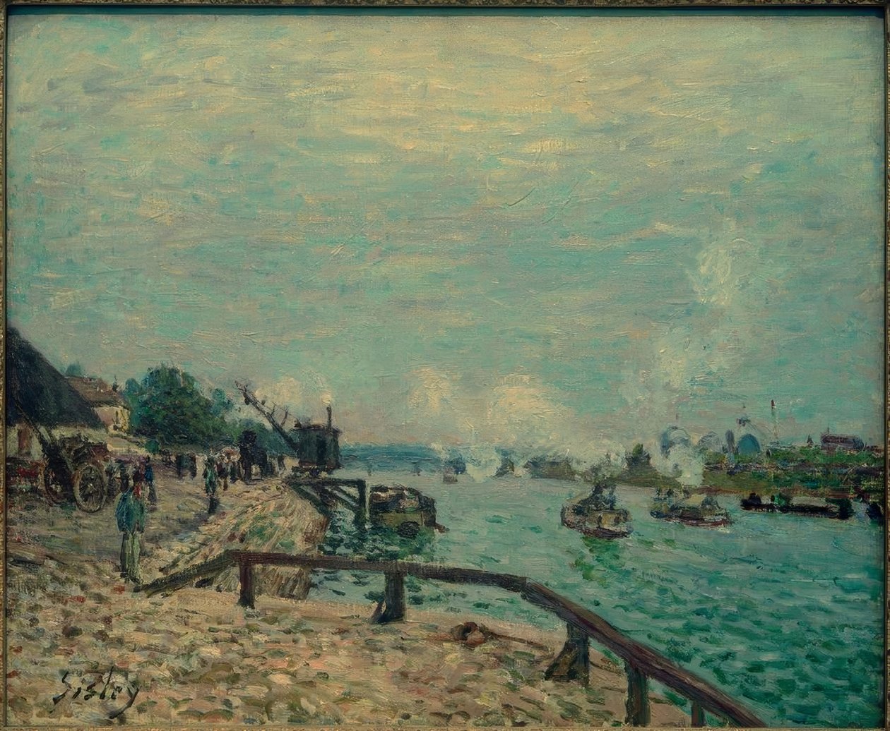 Seinen ved Grenelle av Alfred Sisley