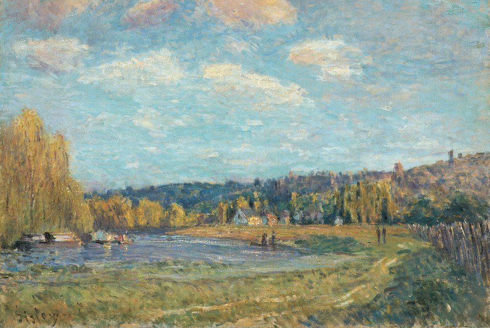 Seinen ved Saint-Cloud av Alfred Sisley