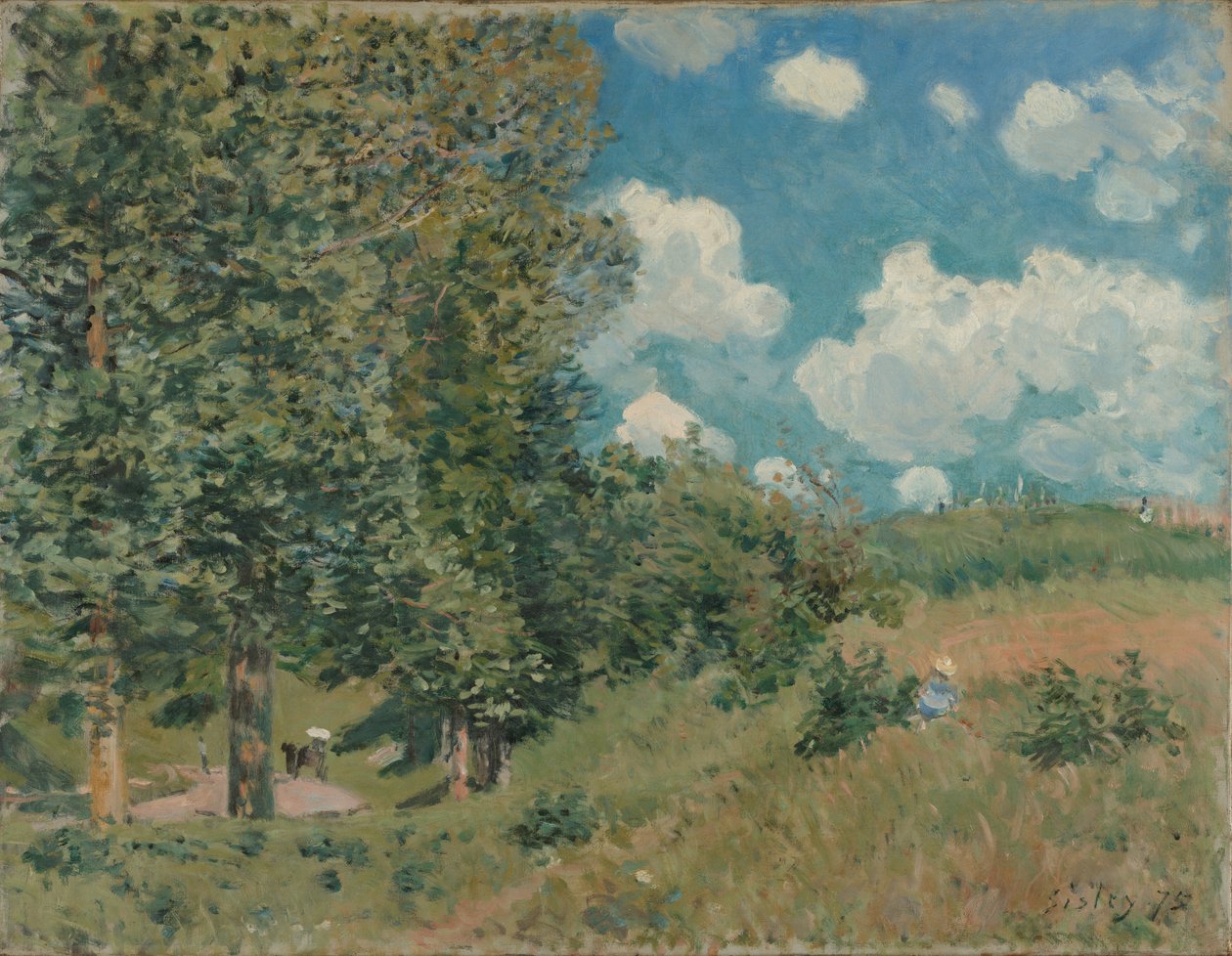 Veien fra Versailles til Saint-Germain av Alfred Sisley