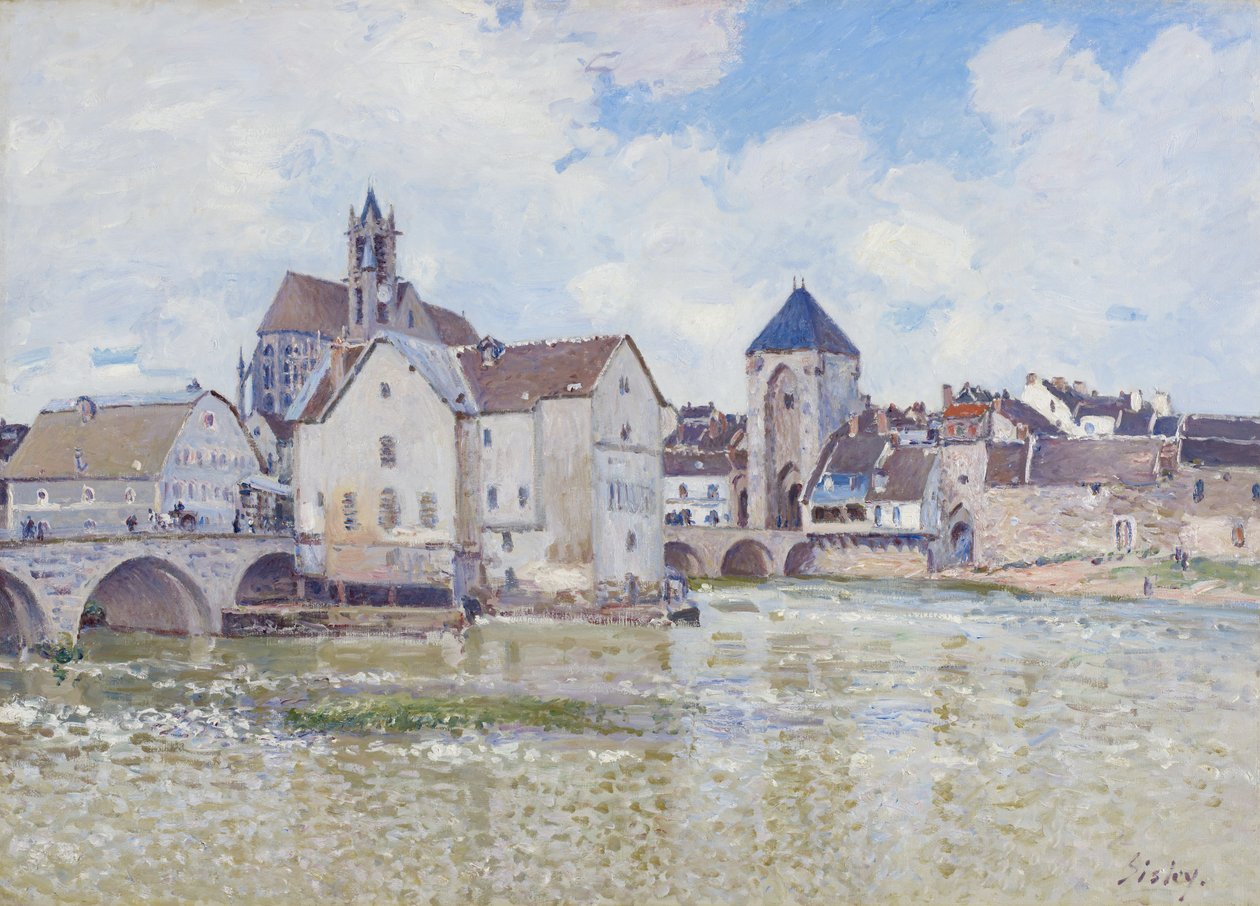 Moret-broen, 1888 av Alfred Sisley