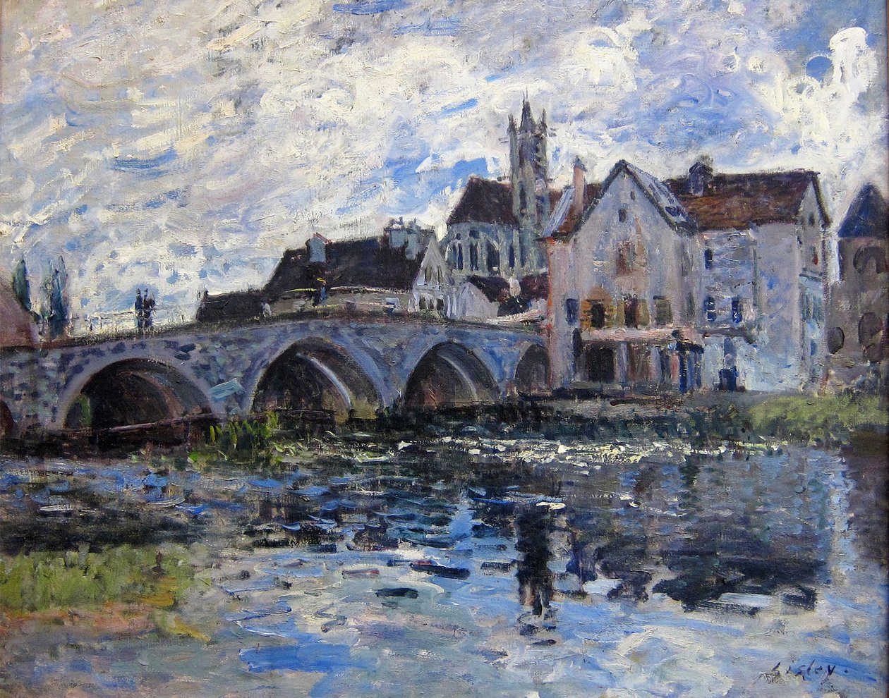 Morets bro, forgylningseffekt av Alfred Sisley