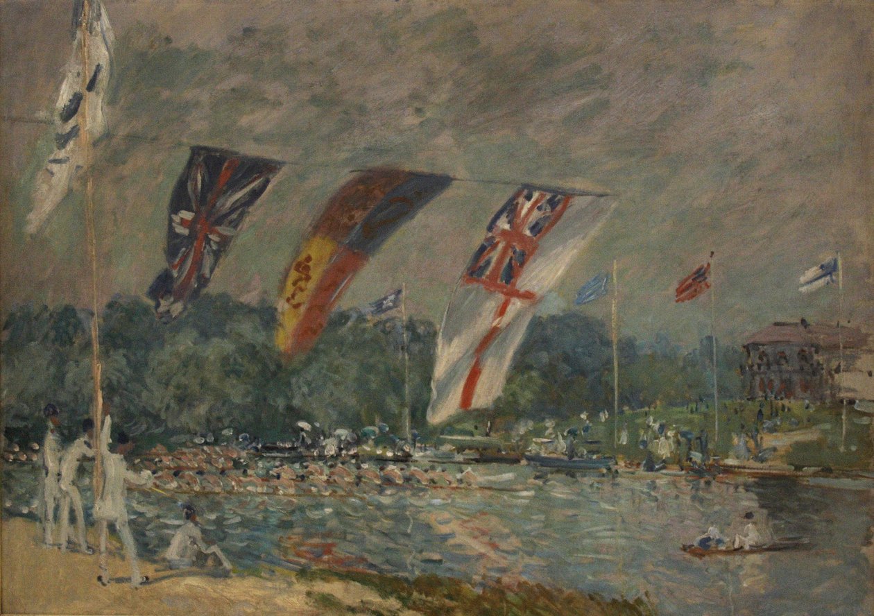 Regattaene på Molesey av Alfred Sisley