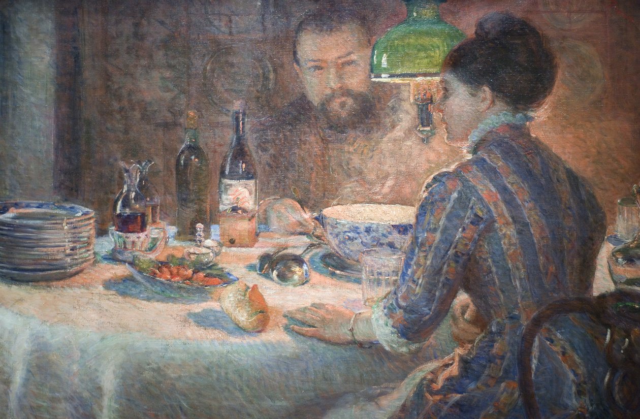 Marie Bracquemond Under lampen av Marie Bracquemond