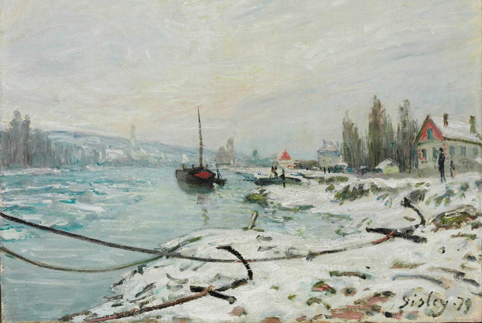 Fortøyningslinjer av Alfred Sisley