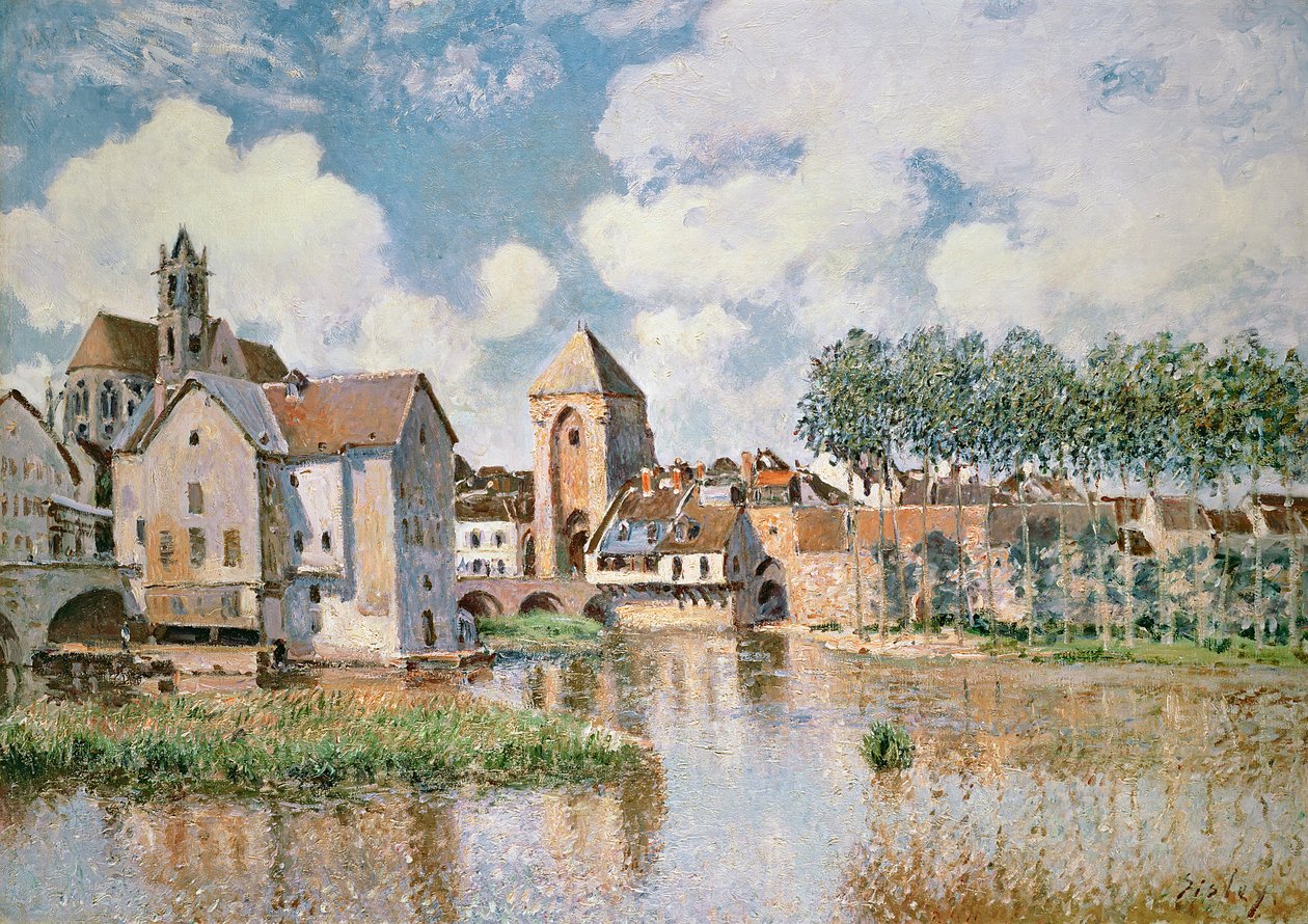 Moret-sur-Loing, Porte de Bourgogne, 1891 av Alfred Sisley