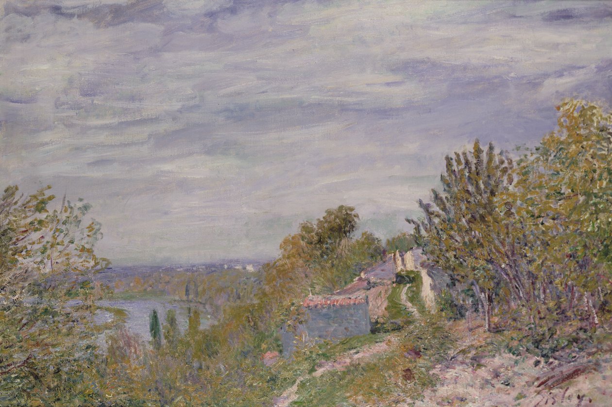 Path in the Gardens of By, mai morgen, ca. 1891 av Alfred Sisley