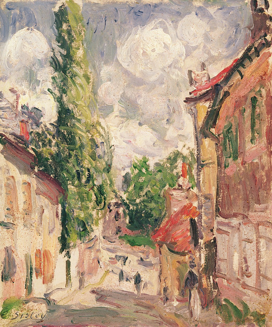 Vei i en landsby av Alfred Sisley