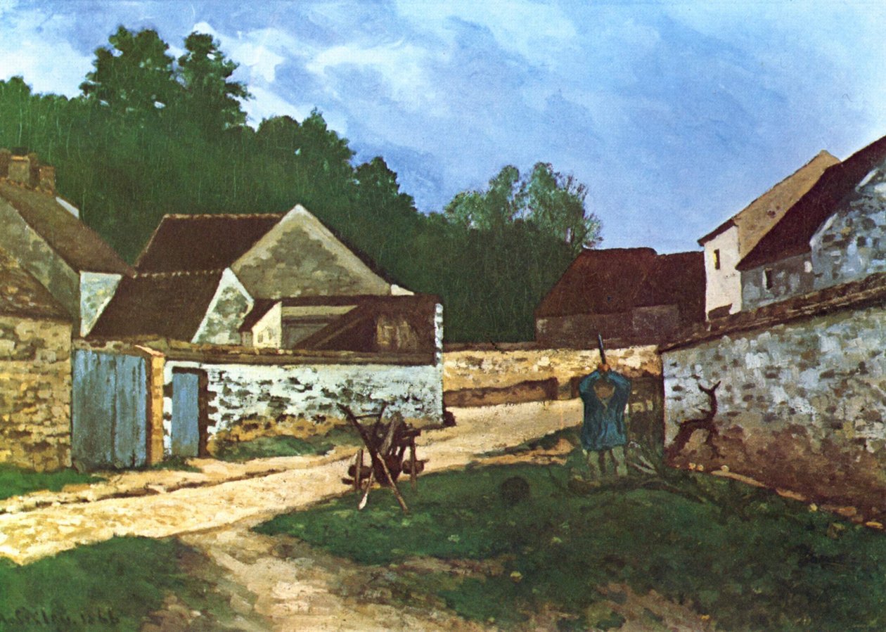 Landsbygate i Marlotte av Alfred Sisley