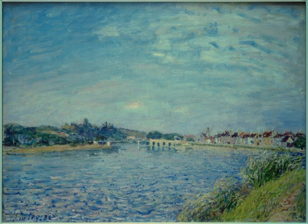 Saint-Mammès på Loing av Alfred Sisley