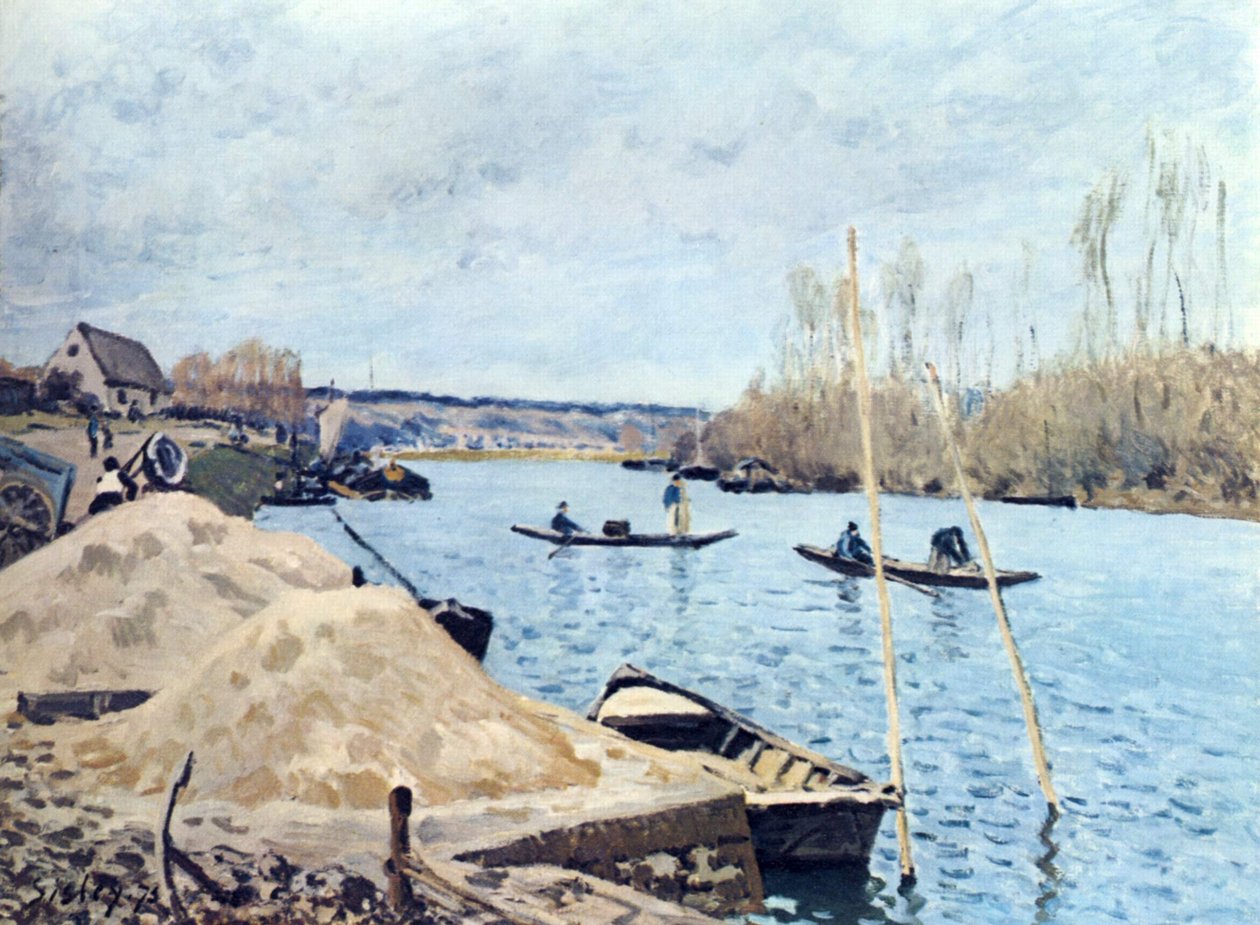 Det er i Port Marly av Alfred Sisley