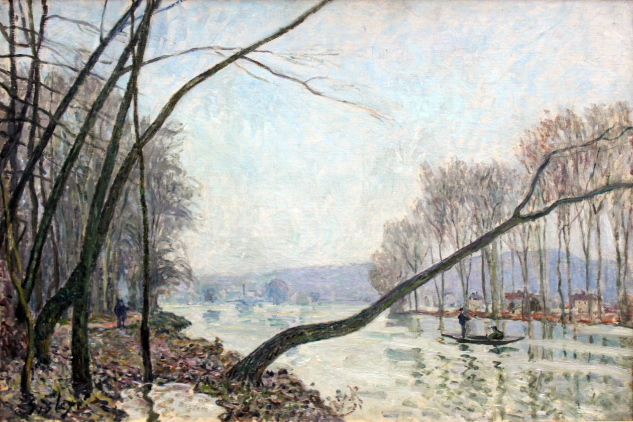 Bredden av Seinen om høsten av Alfred Sisley